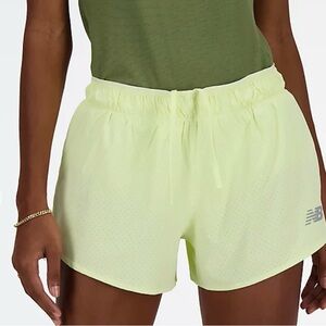 New Balance Women's RC 3 Yellow Shorts